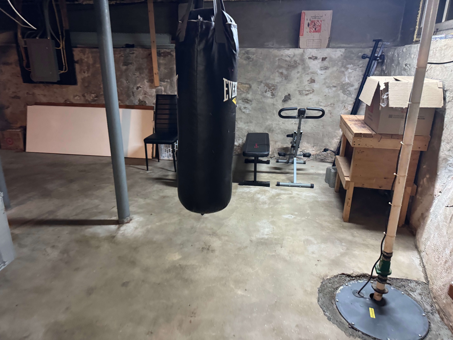 Restored basement after BrightHaven cleanup
